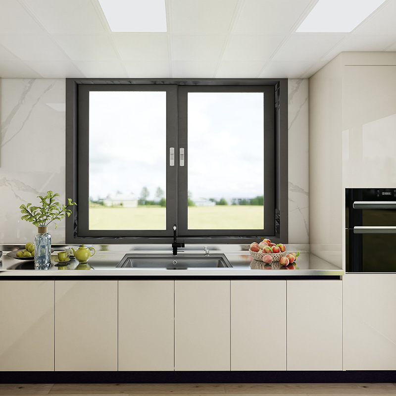 佛山厂家整体橱柜衣柜定制现代整体厨柜家用一体不锈钢台面橱柜