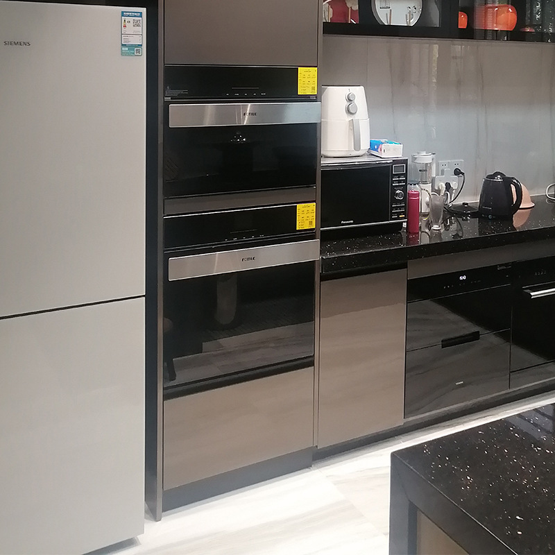 304整体不锈钢橱柜厂家直供定 制现代简约家用小户型橱柜灶台一体