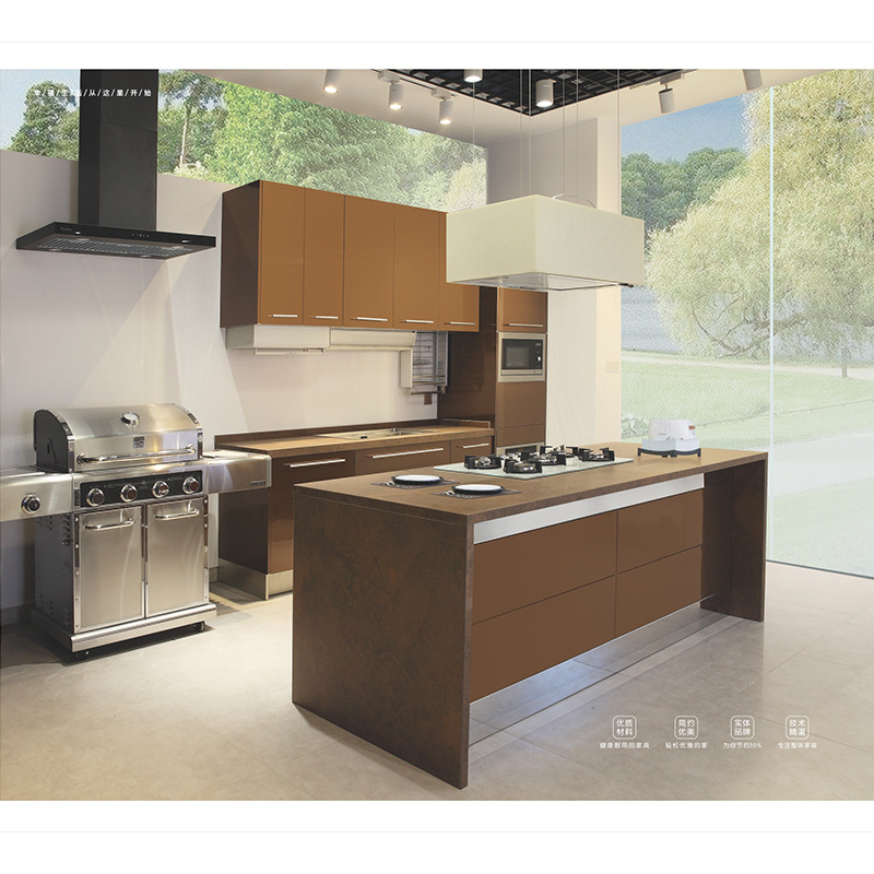 整体厨房橱柜304不锈钢橱柜柜体柜门一体式吊柜壁柜设计厂家批发