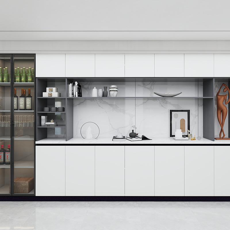 佛山厂家供应一站式灶台水槽一体橱柜 灶台柜厨房柜家用整体厨房