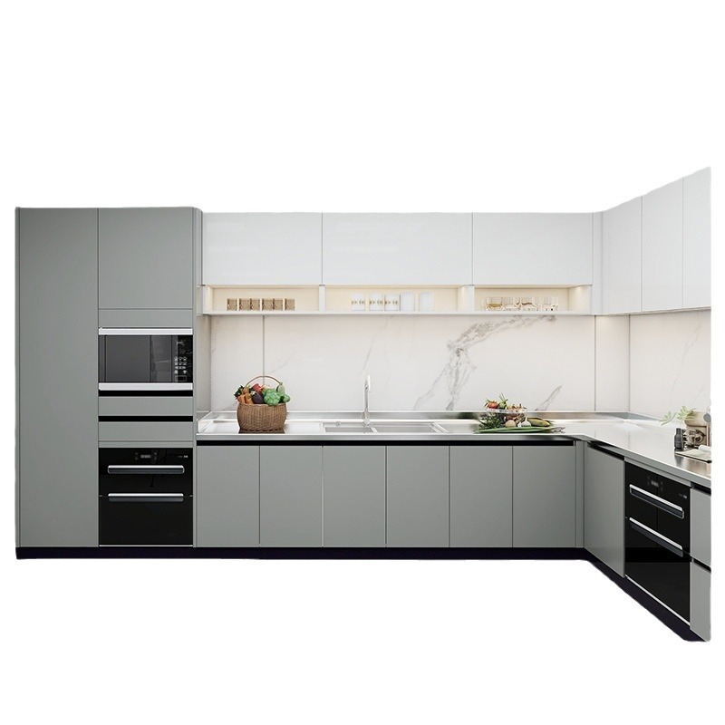 佛山厂家全屋加工整体橱柜 斯德姆不锈钢橱柜 现代简约家用灶台柜