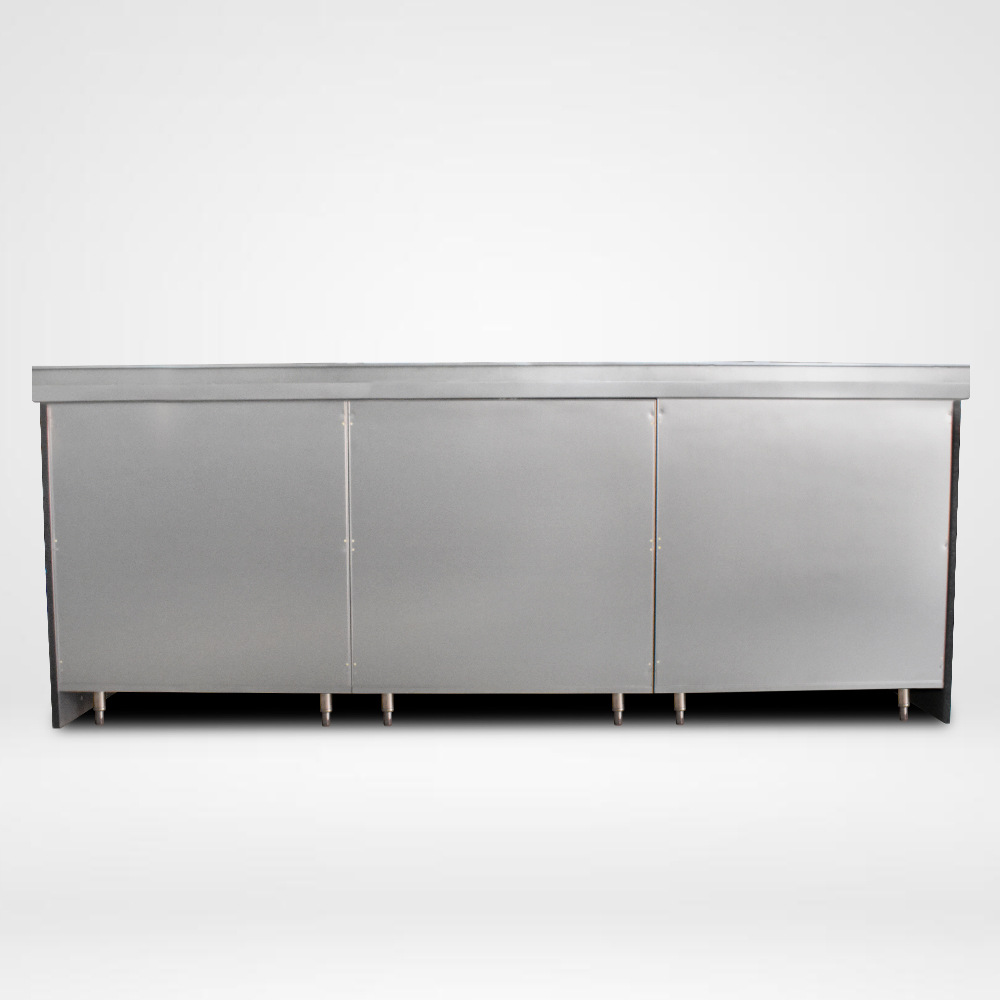 佛山厂家供应整体不锈钢橱柜 家用灶台柜碗柜水槽定制不锈钢橱柜