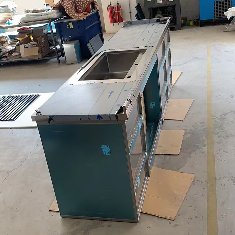 高端整体不锈钢橱柜定制自建房家装工程厨柜跨境外贸橱柜