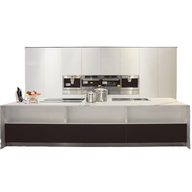 厂家直销橱柜批发 家用厨房防潮304不锈钢厨柜整体开放式厨房橱柜 哈 搜标题