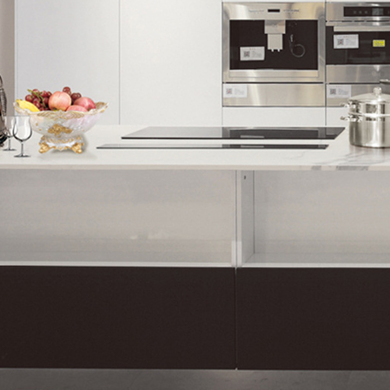 斯德姆304不锈钢橱柜现代简约整体式厨房橱柜不锈钢厨房工作橱柜