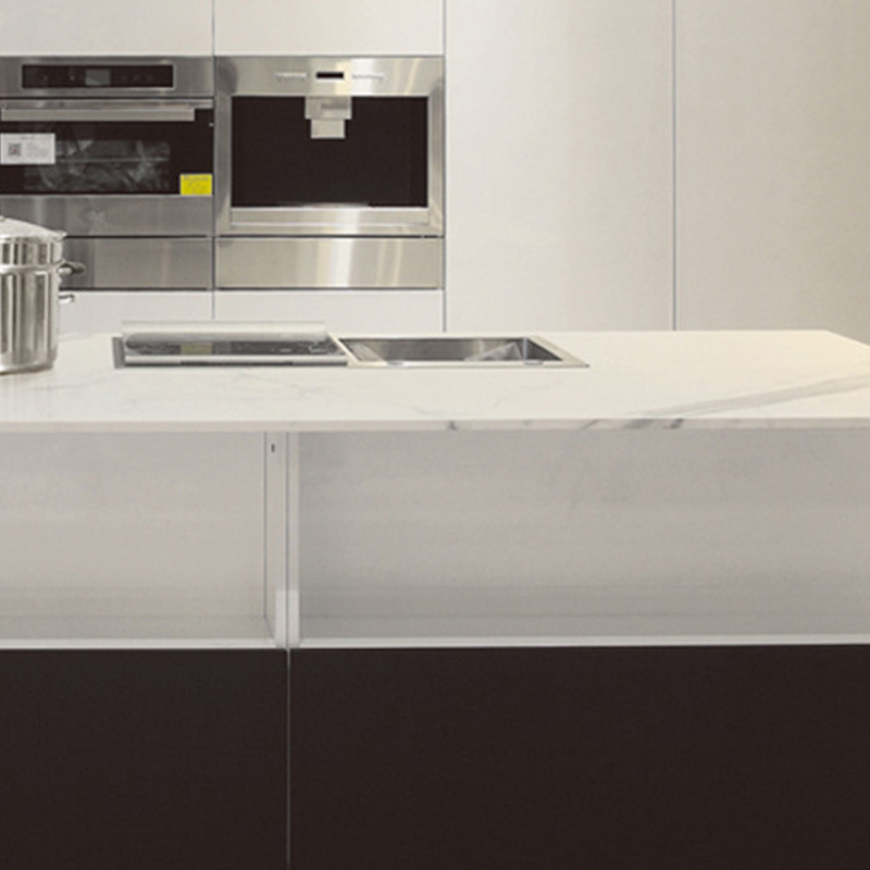 斯德姆304不锈钢橱柜现代简约整体式厨房橱柜不锈钢厨房工作橱柜