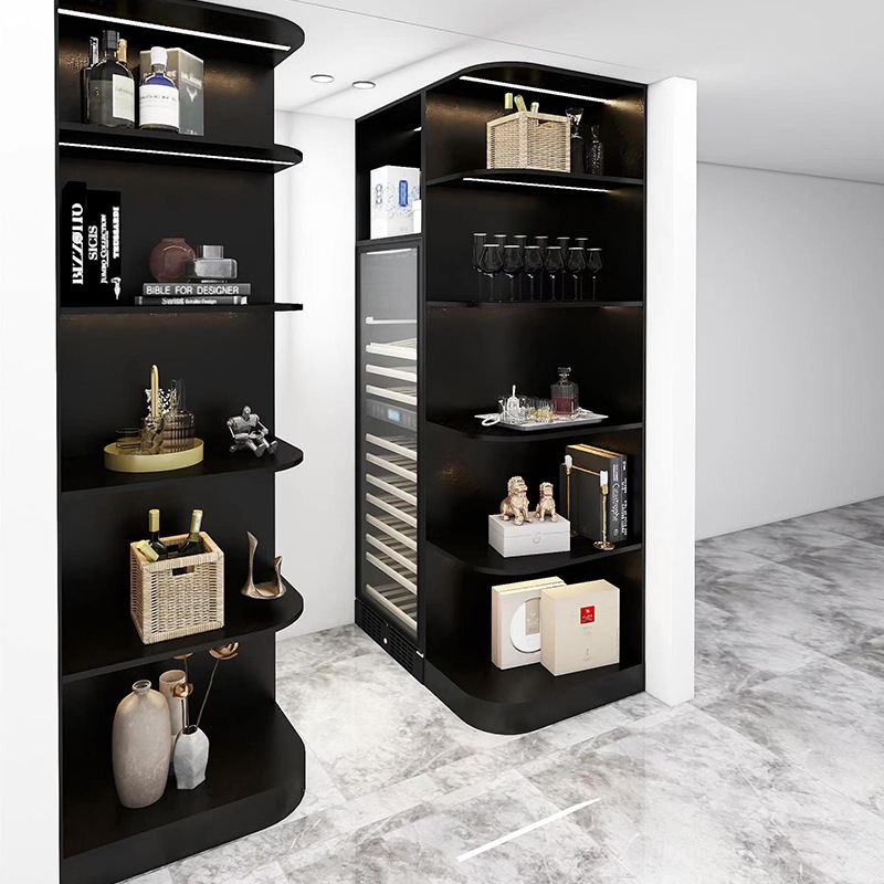 工厂专业定做不锈钢玻璃酒柜恒温不锈钢高档酒柜酒柜展示柜储物柜