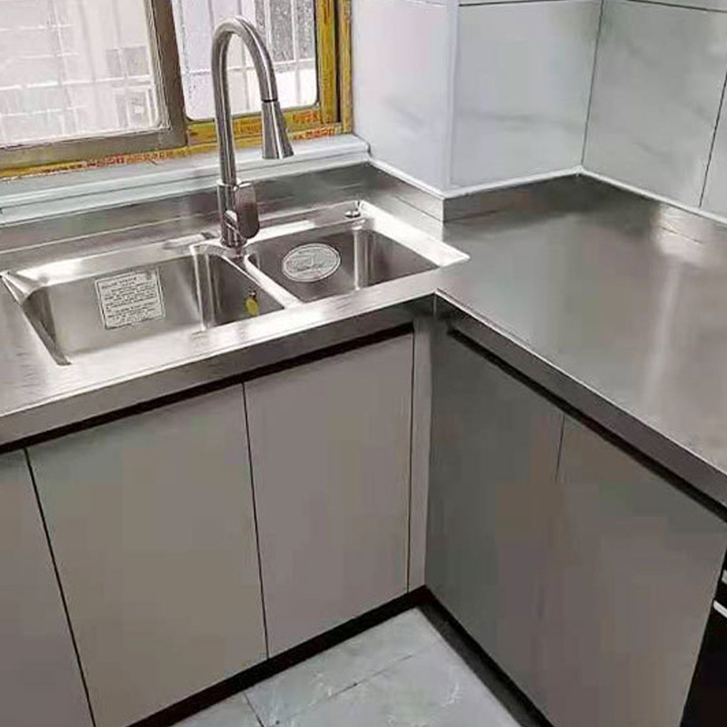 厂家直销整体304不锈钢厨柜 全屋一体橱柜灶台柜水槽柜储物柜碗柜